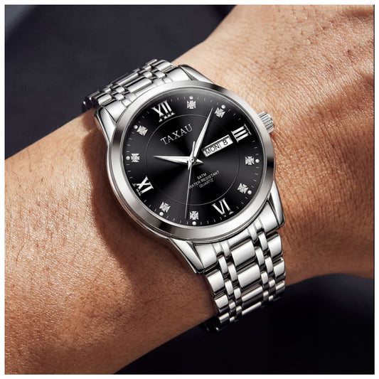 EDELSTAHL "BUSINAR" UHR - ICERAIN JEWELRY