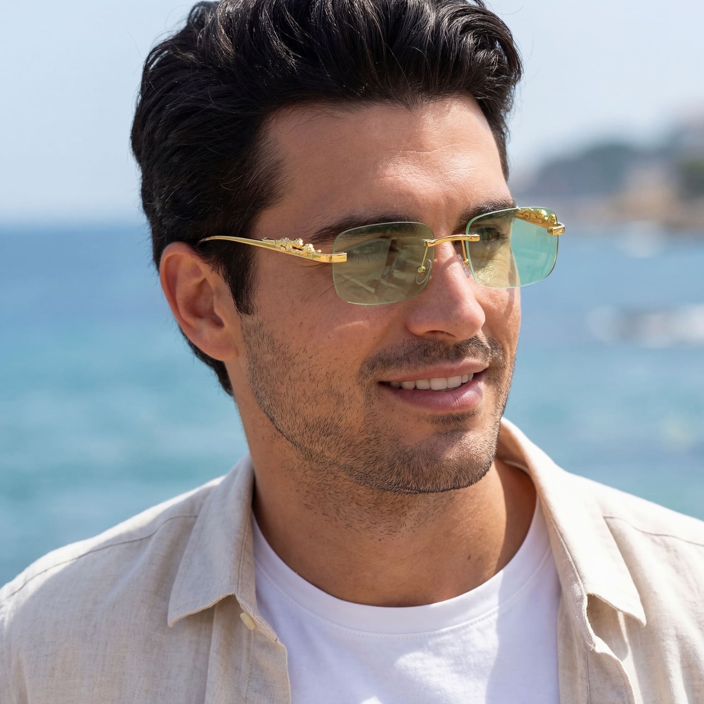 EDELSTAHL "LEOPARDO V2" SONNENBRILLE - ICERAIN JEWELRY
