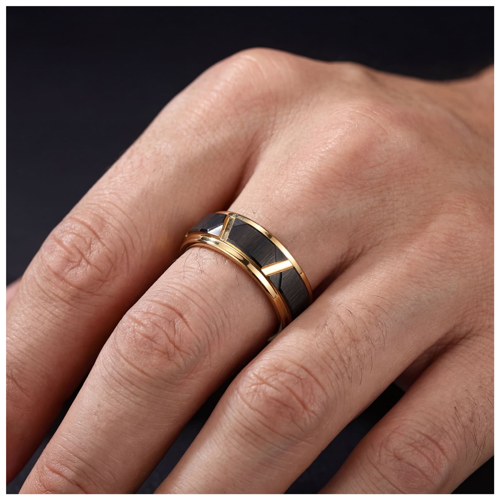 EDELSTAHL "EDGE" RING - ICERAIN JEWELRY