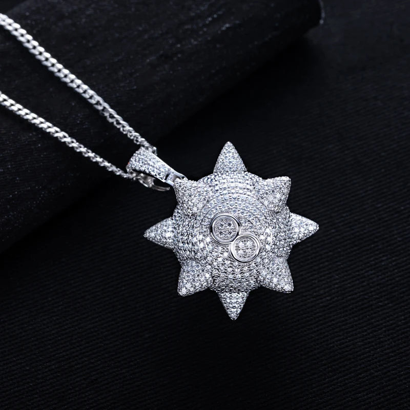 ICED OUT MOISSANITE "METEOR 8" WEISSGOLD 925S SILVER KETTE - ICERAIN JEWELRY