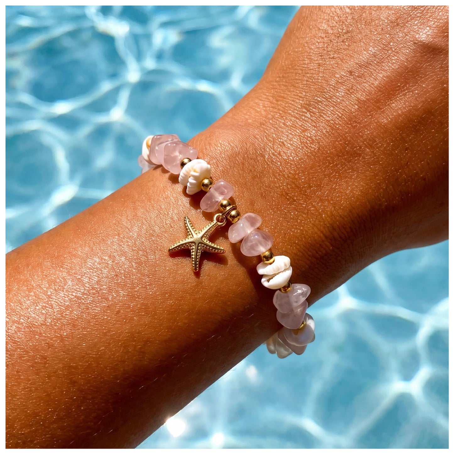 SALE | EDELSTAHL "PINK STARFISH" ARMBAND