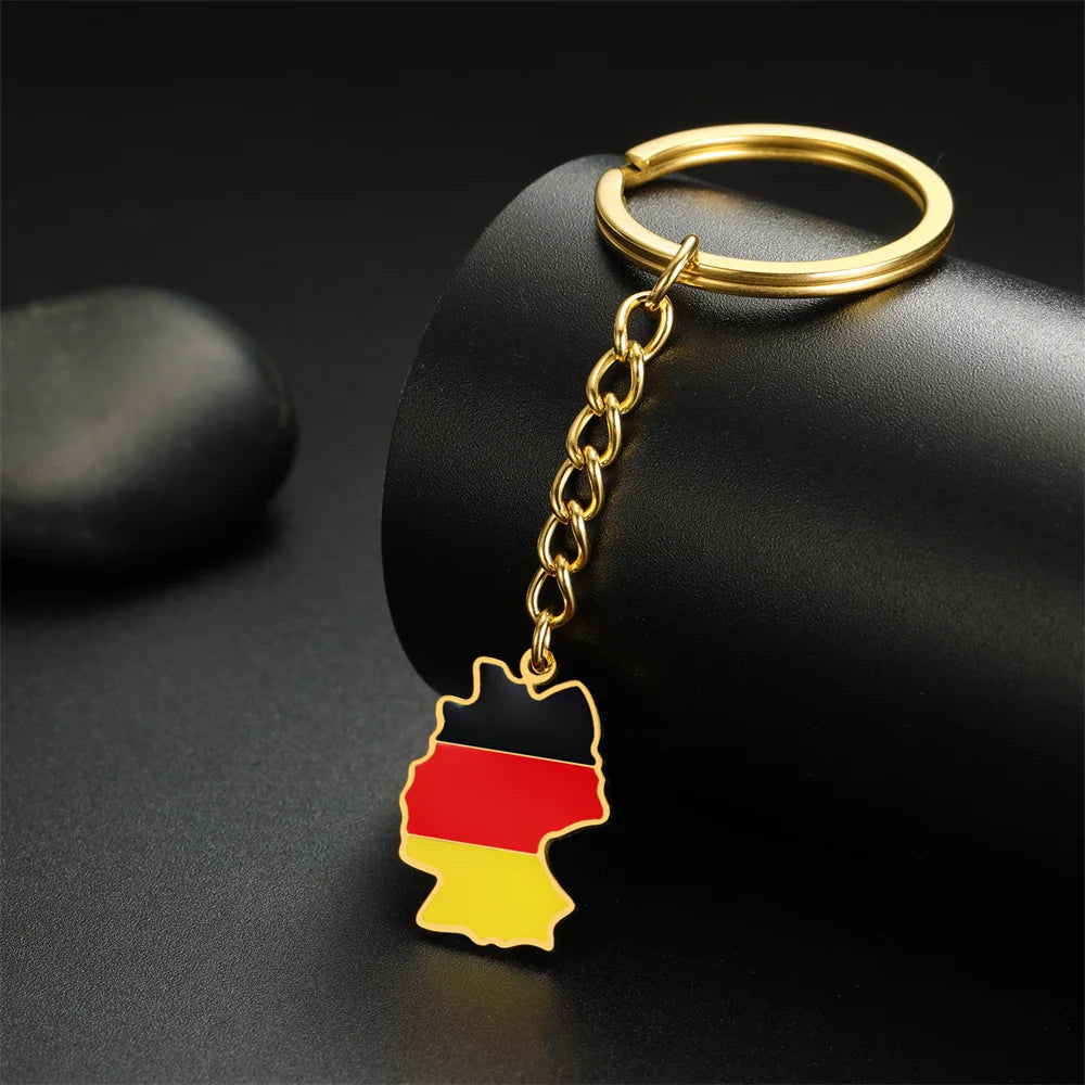 EDELSTAHL "GERMANY" SCHLÜSSELANHÄNGER - ICERAIN JEWELRY