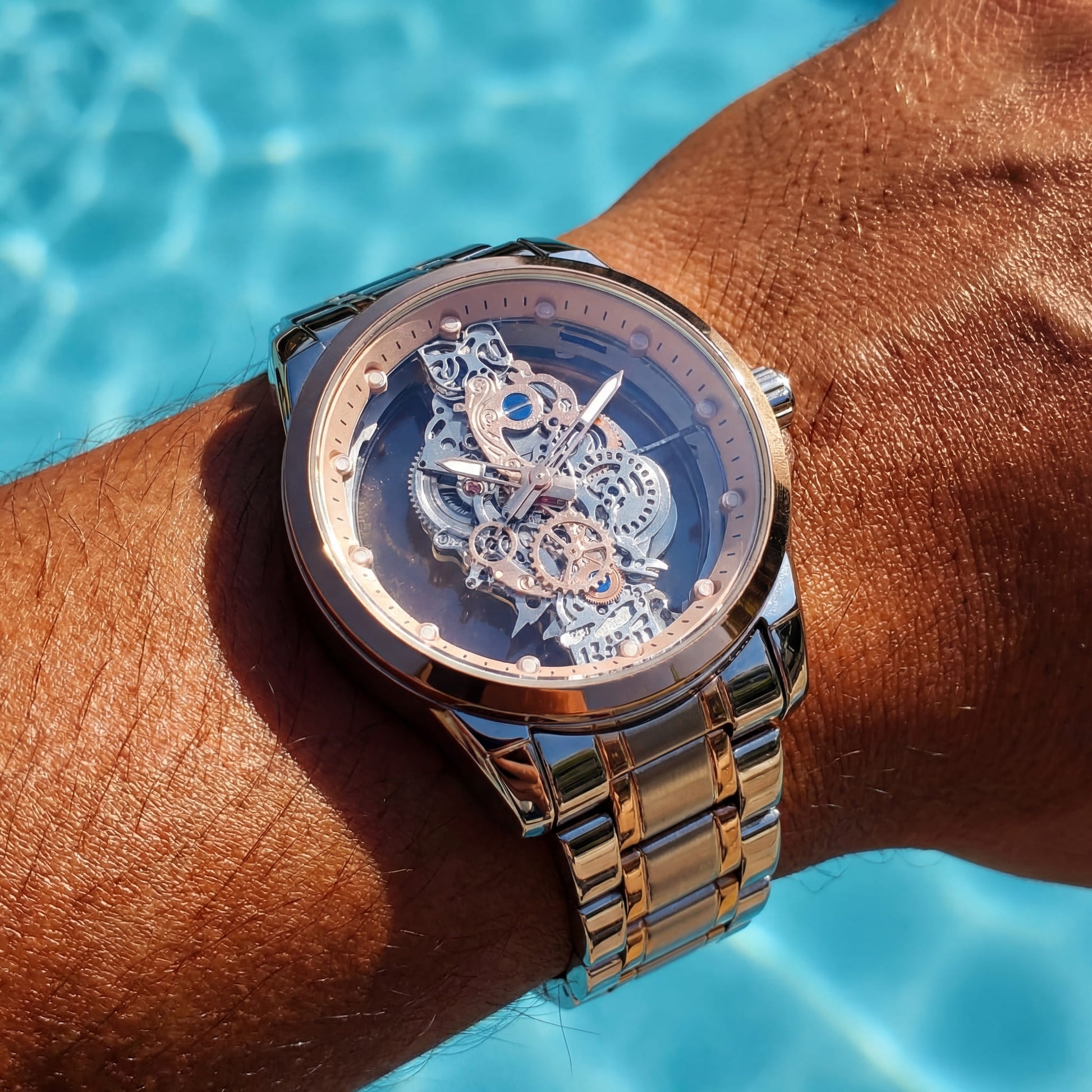 EDELSTAHL "TRASPARO" UHR - ICERAIN JEWELRY