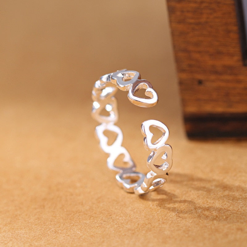 925S SILVER "LITTLEHEARTS" RING - ICERAIN JEWELRY