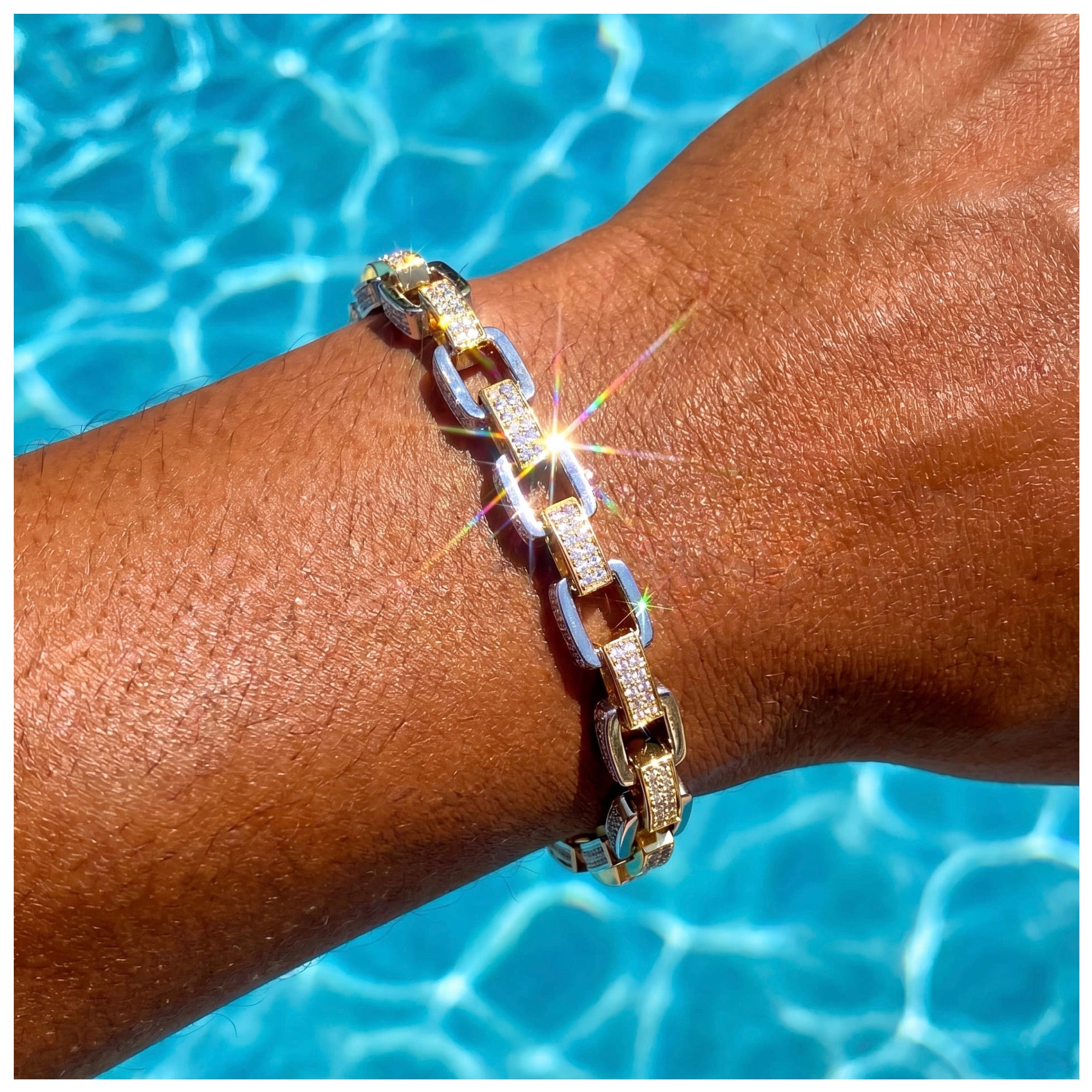 ICED OUT 8MM "ICEBOX" ARMBAND - ICERAIN JEWELRY