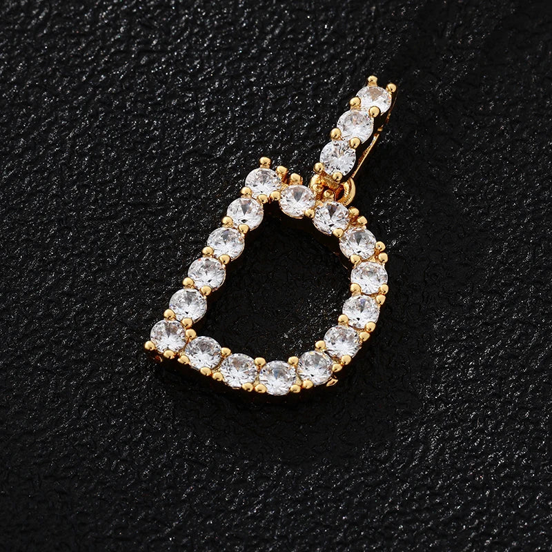 PERSONALISIERTER ICED OUT ANFANGSBUCHSTABE "SI" CHARM - ICERAIN JEWELRY