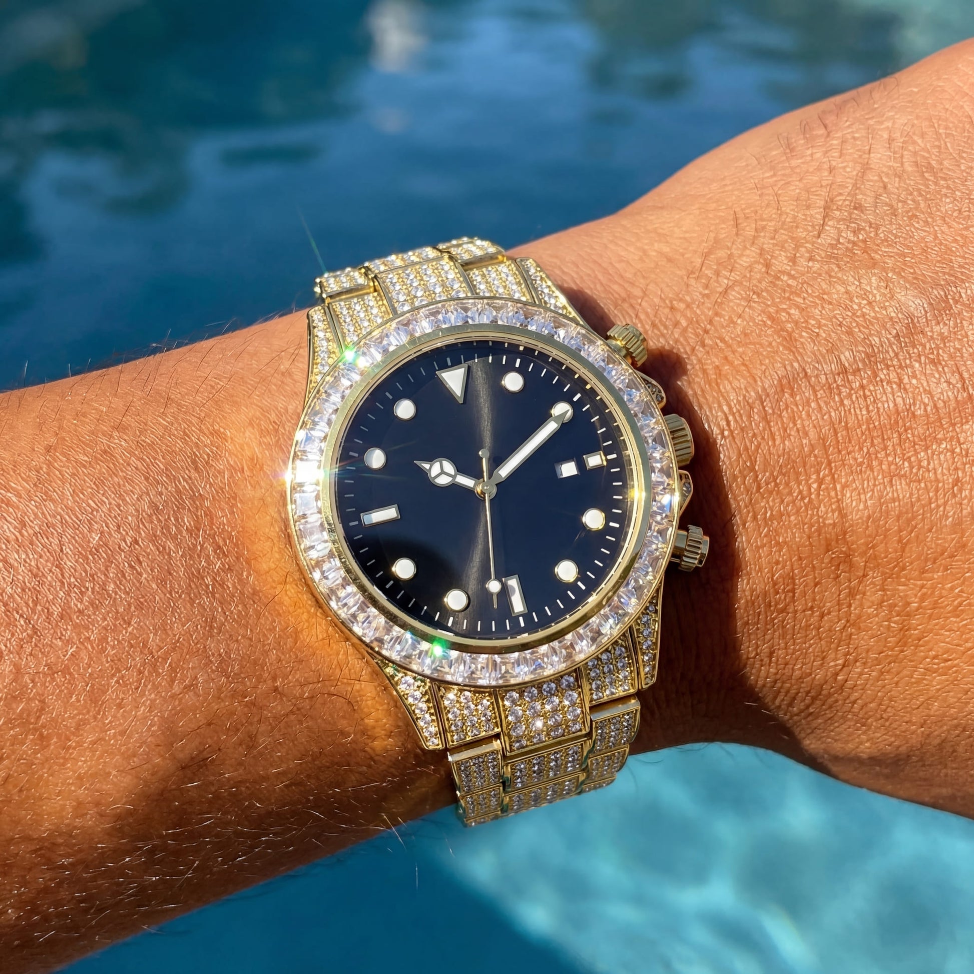 ICED OUT "SUBMALARA" UHR - ICERAIN JEWELRY