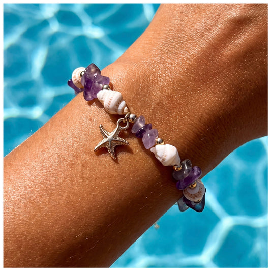 SALE | EDELSTAHL "PURPLE STARFISH" ARMBAND - ICERAIN JEWELRY