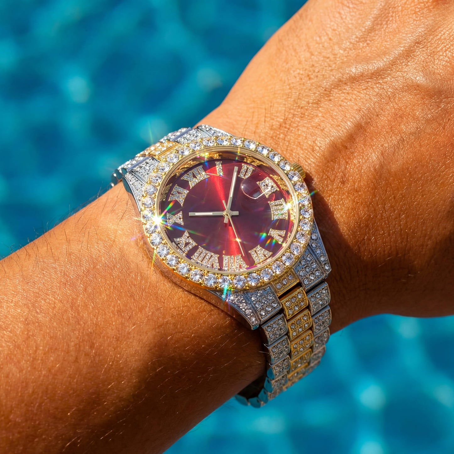 ICED OUT "FRATELLO" UHR - ICERAIN JEWELRY