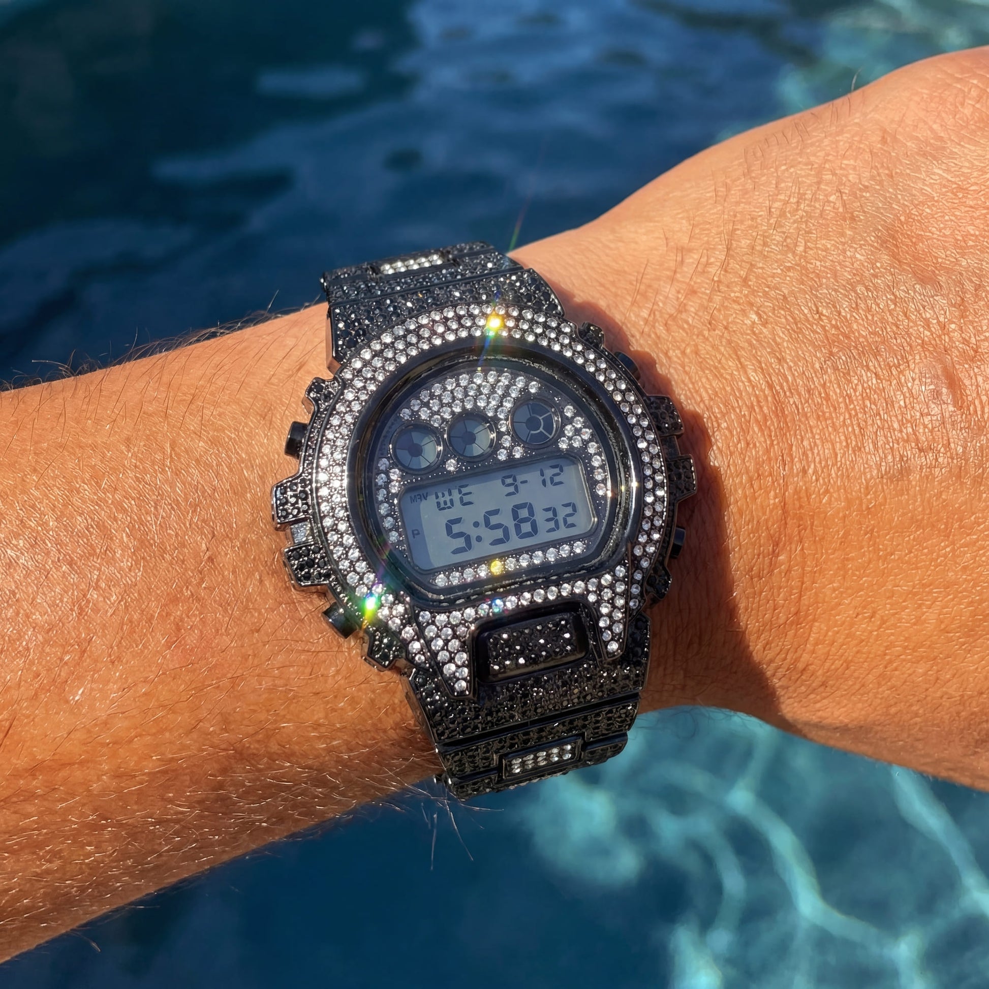 ICED OUT DIGITAL "NAVERO" UHR - ICERAIN JEWELRY