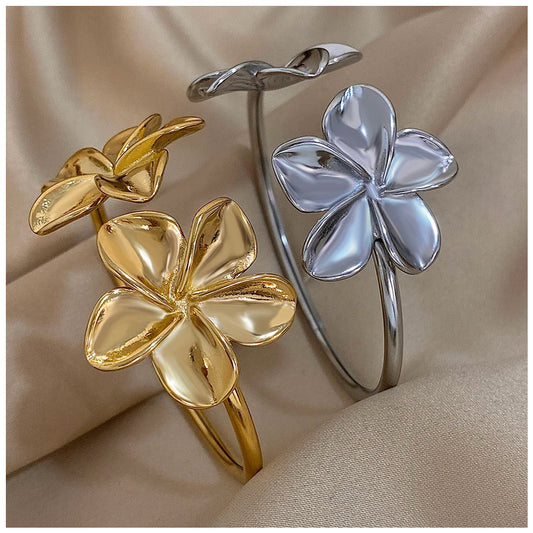 EDELSTAHL "DOUBLE FLOWER" RING - ICERAIN JEWELRY