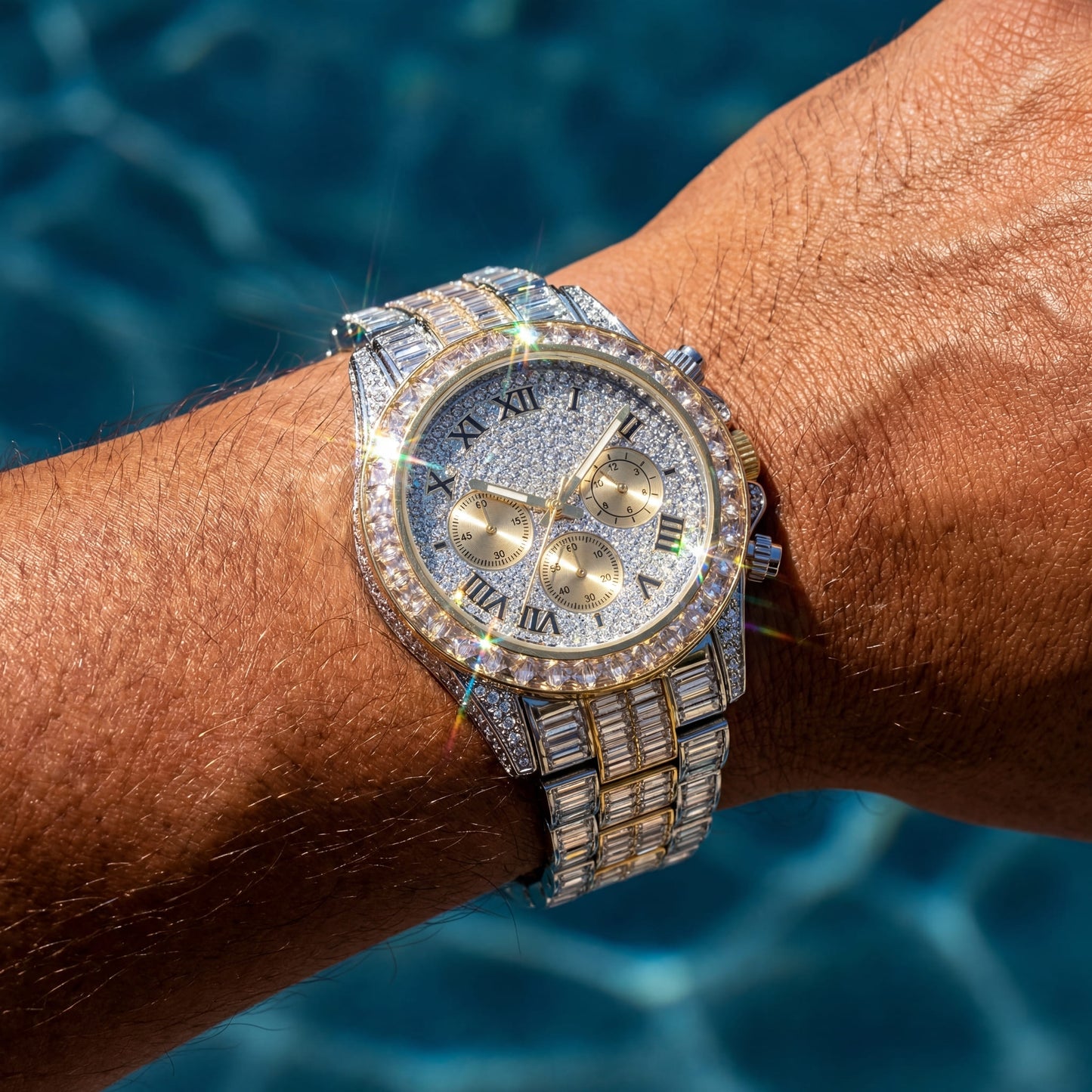 ICED OUT "MOSAIC" UHR - ICERAIN JEWELRY