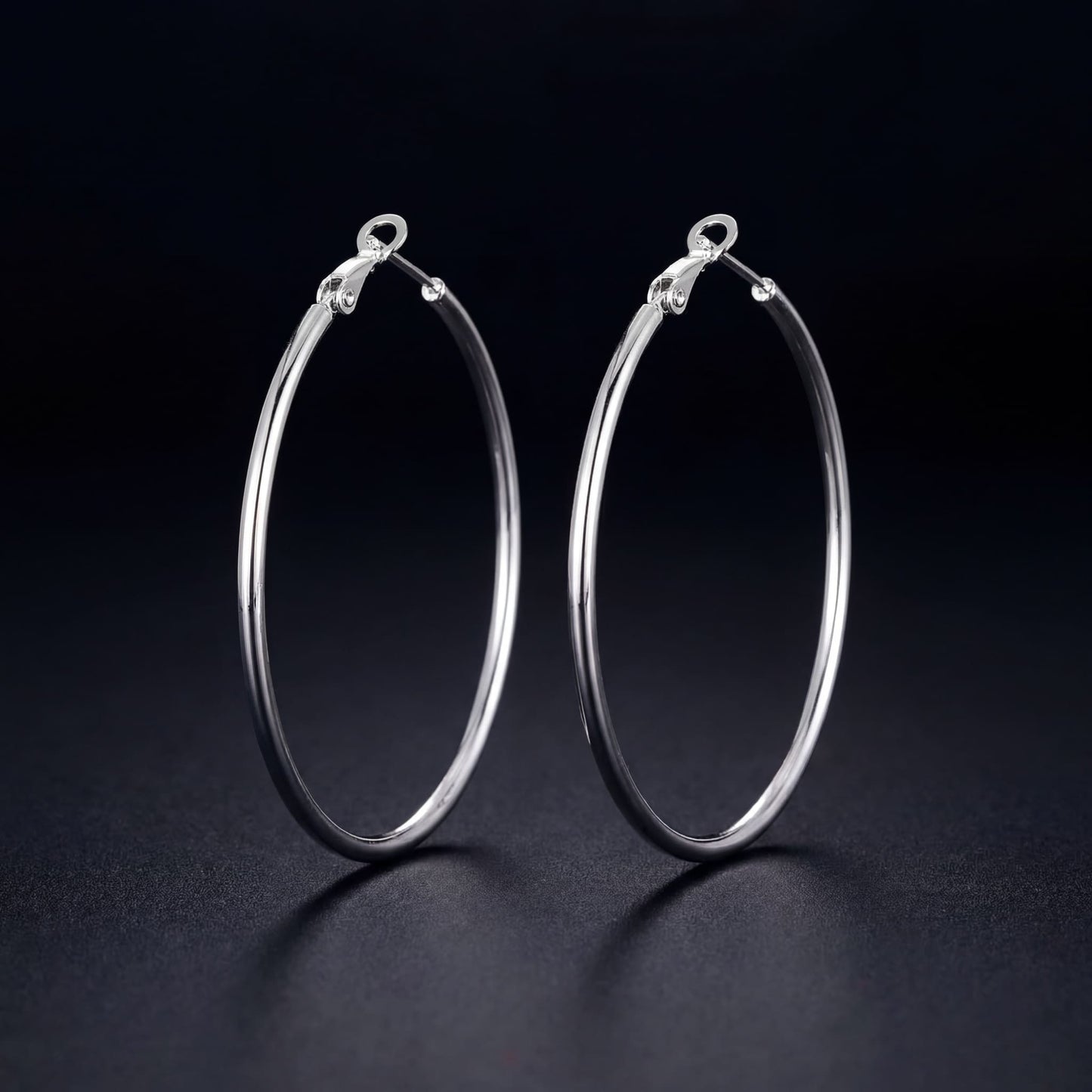 925S SILVER "HOOP" OHRRINGE - ICERAIN JEWELRY