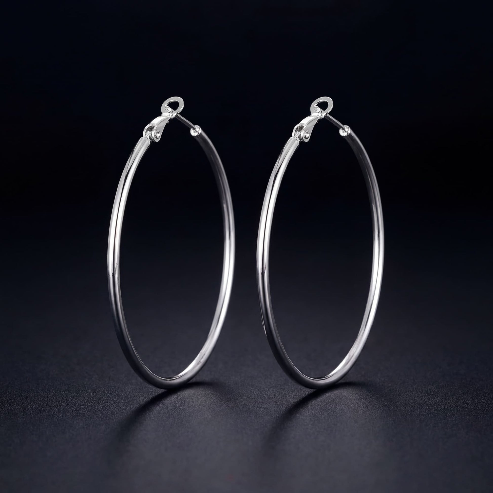 925S SILVER "HOOP" OHRRINGE - ICERAIN JEWELRY
