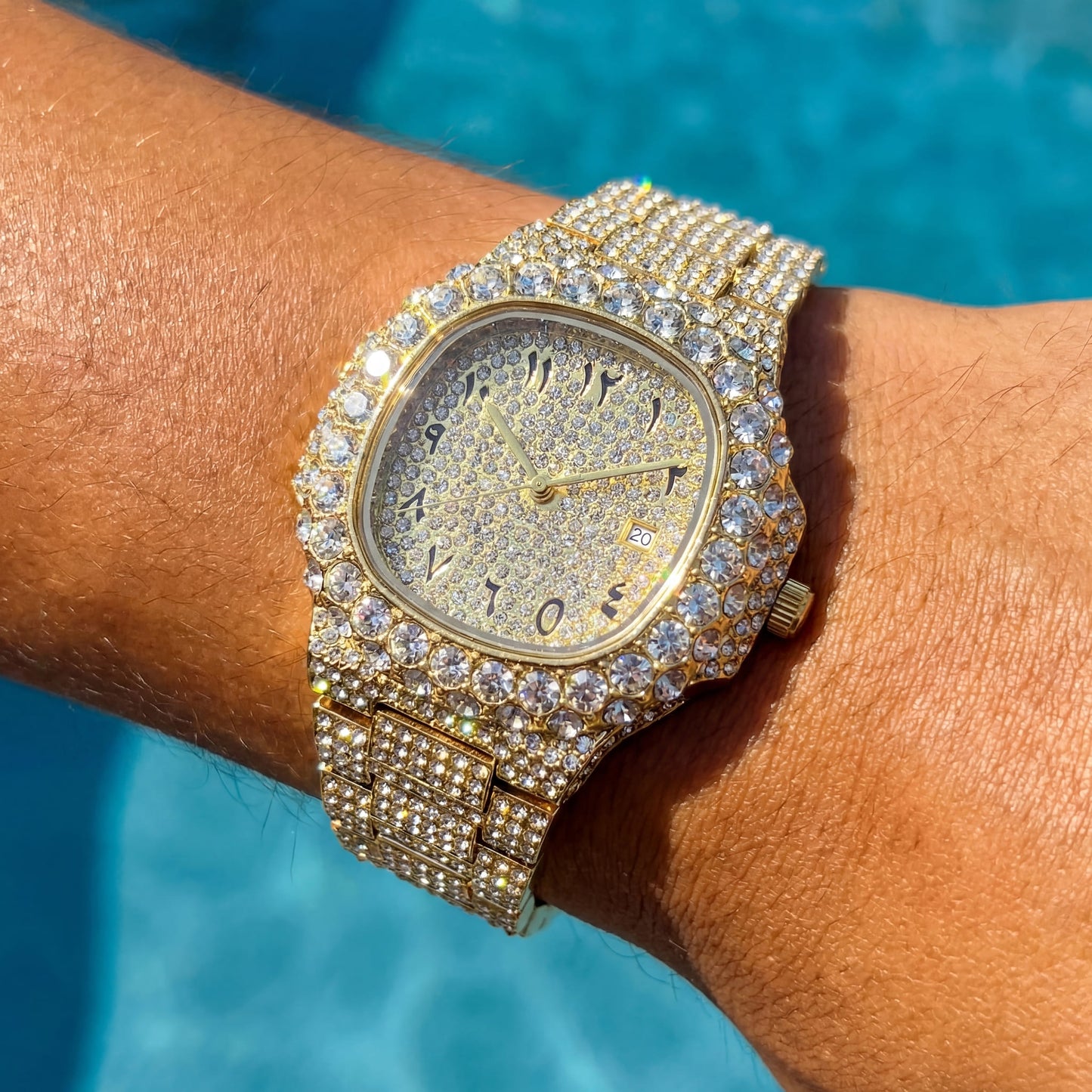 ICED OUT "ARABIC SCINTILLARE" UHR - ICERAIN JEWELRY