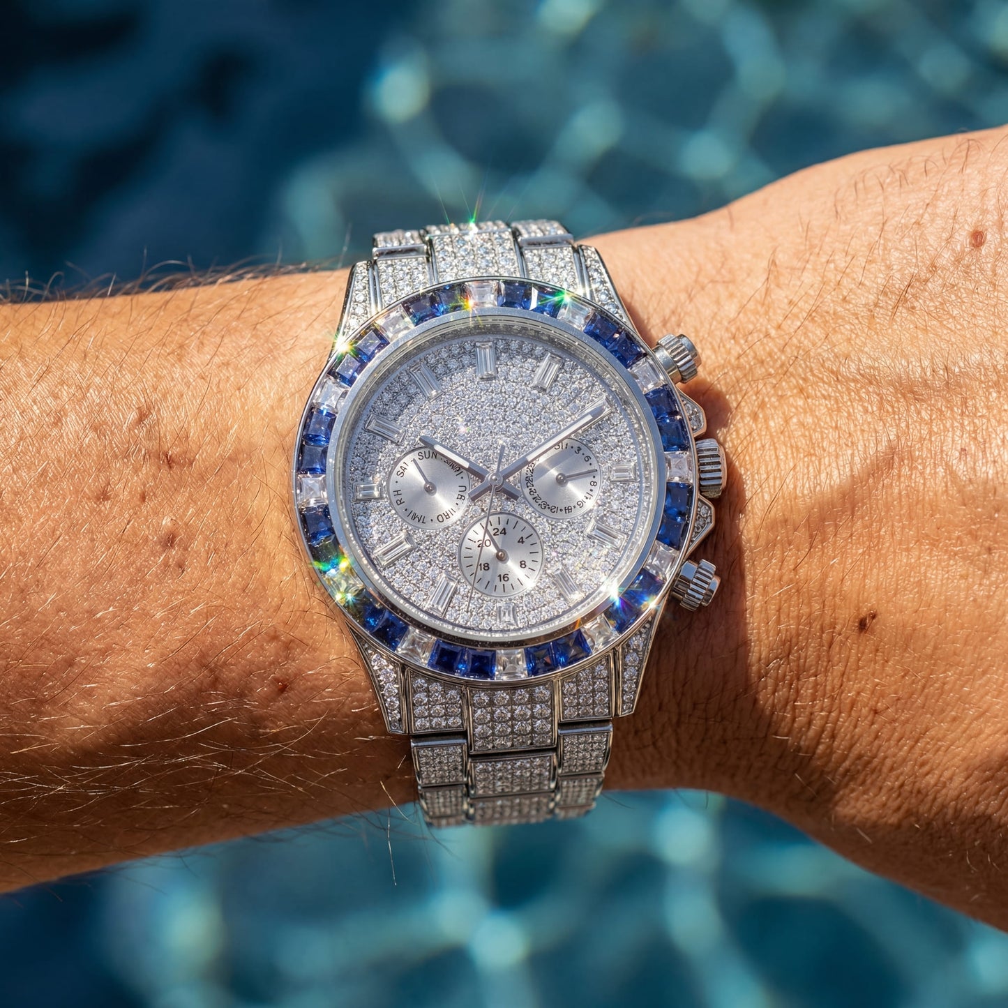 ICED OUT "SOLLINI V2" UHR - ICERAIN JEWELRY