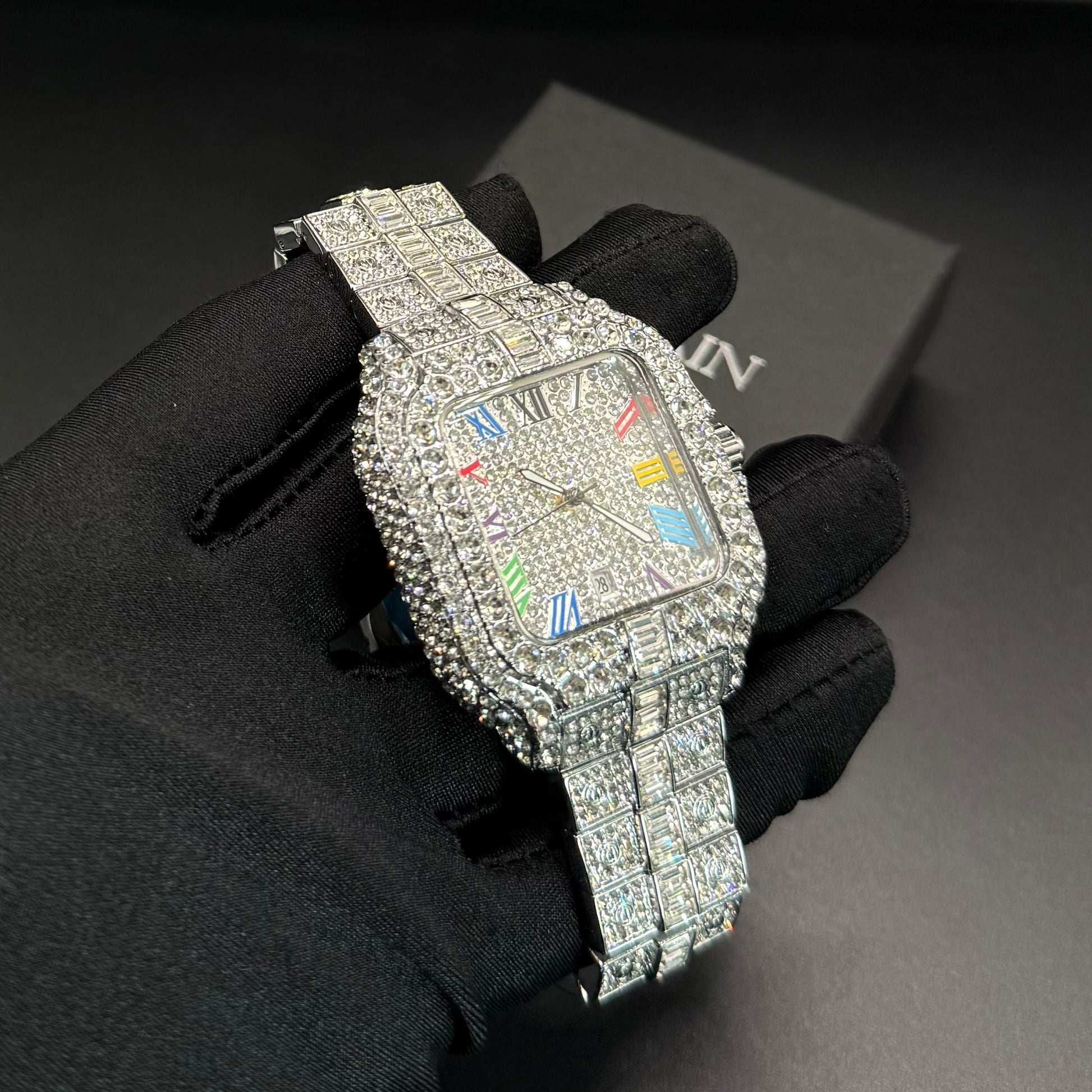 ICED OUT "PIAZZA V4" UHR - ICERAIN JEWELRY
