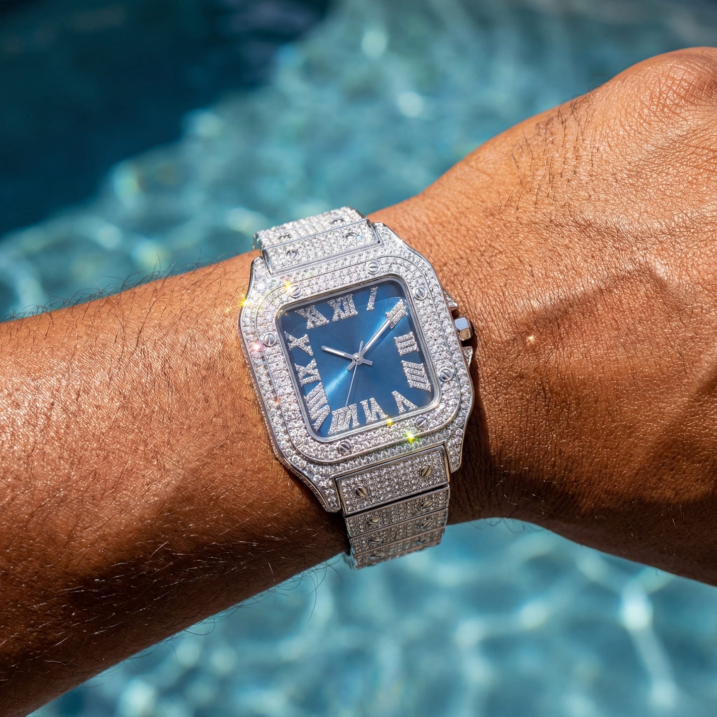 ICED OUT "PIAZZA" UHR - ICERAIN JEWELRY