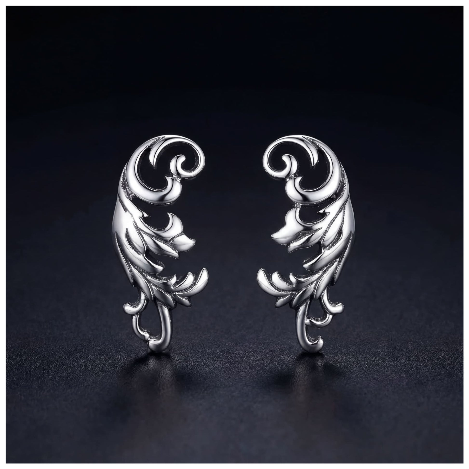 925S SILVER "TRAIBLE" OHRRINGE - ICERAIN JEWELRY