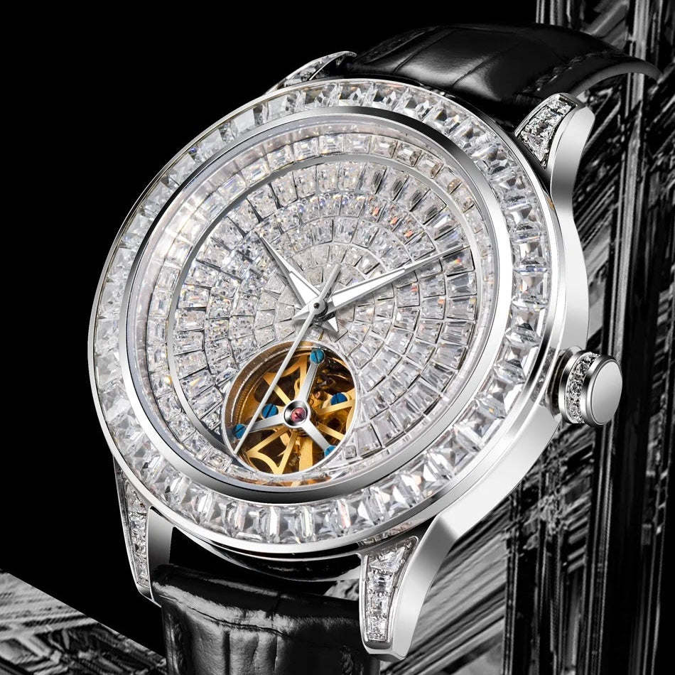 ICED OUT AUTOMATIK "FACE" UHR - ICERAIN JEWELRY