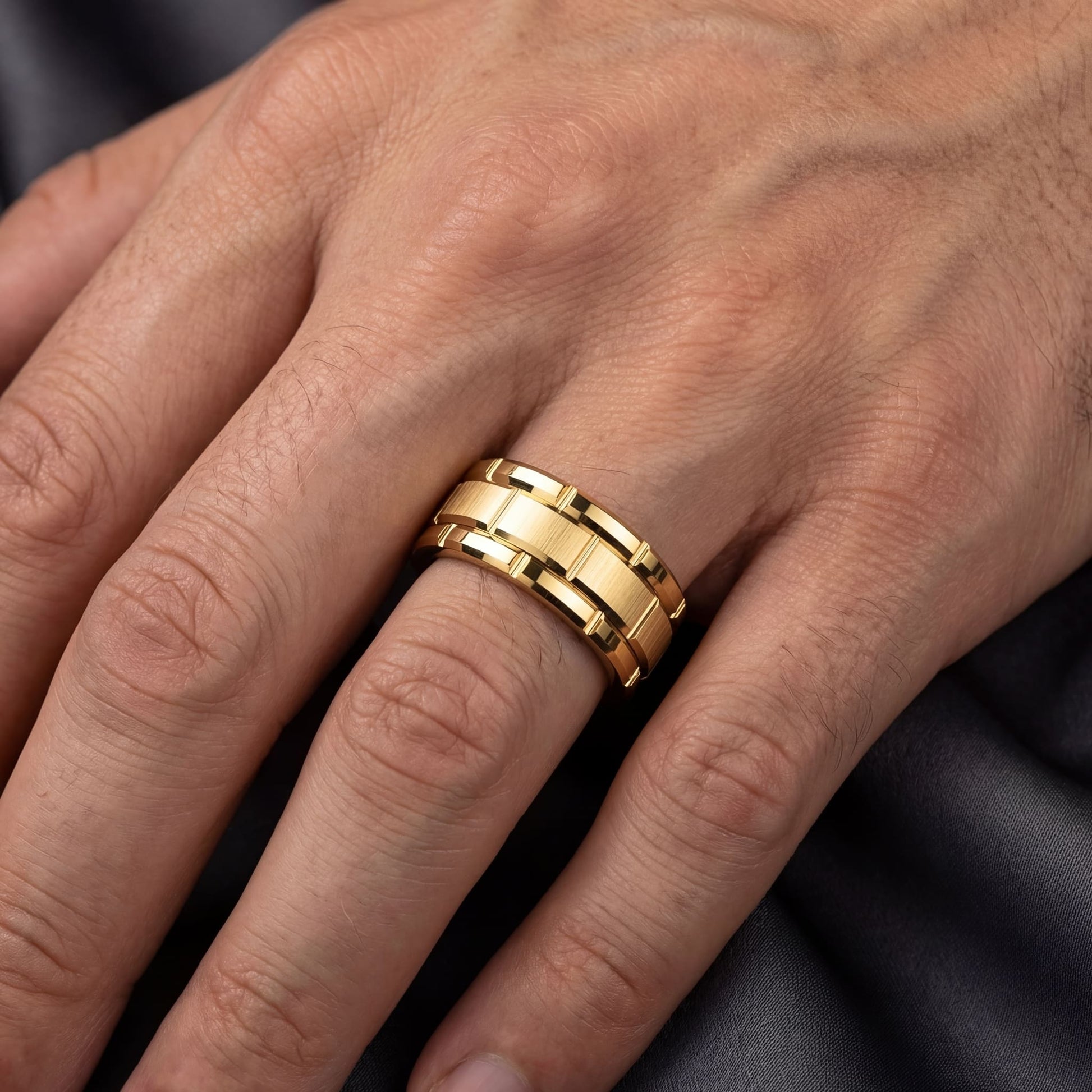 EDELSTAHL "PATTA" RING - ICERAIN JEWELRY