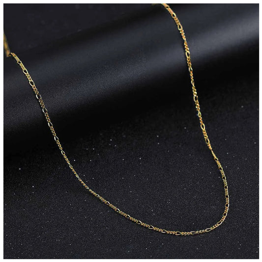 925S SILVER 18K GOLD "FIGARO" KETTE [CLASSIC VERSION] - ICERAIN JEWELRY