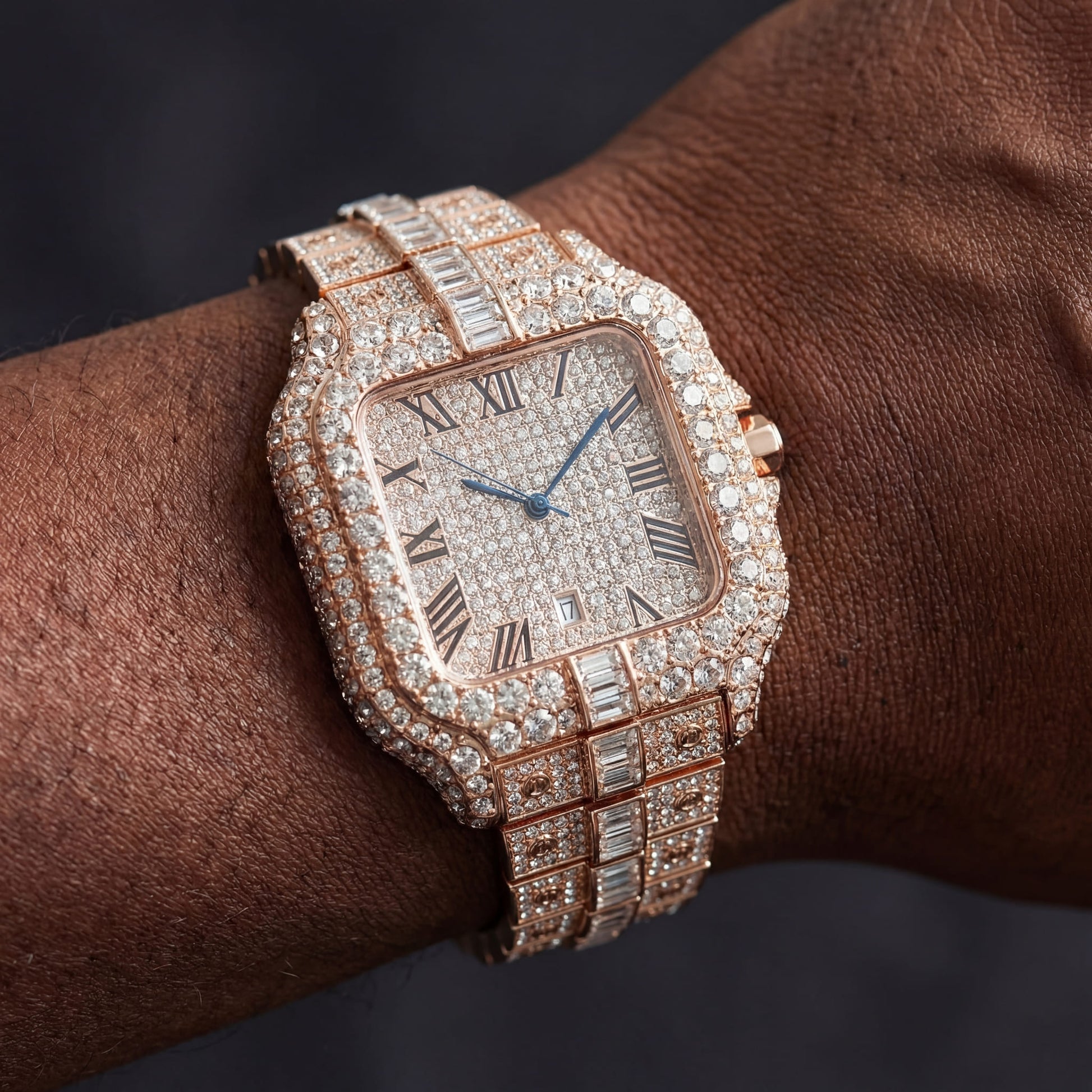 ICED OUT "PIAZZA V5" UHR - ICERAIN JEWELRY
