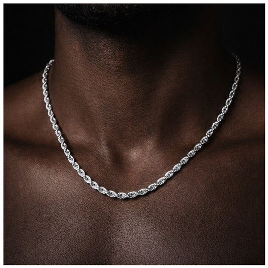 925S SILVER "ROPE" KETTE - ICERAIN JEWELRY