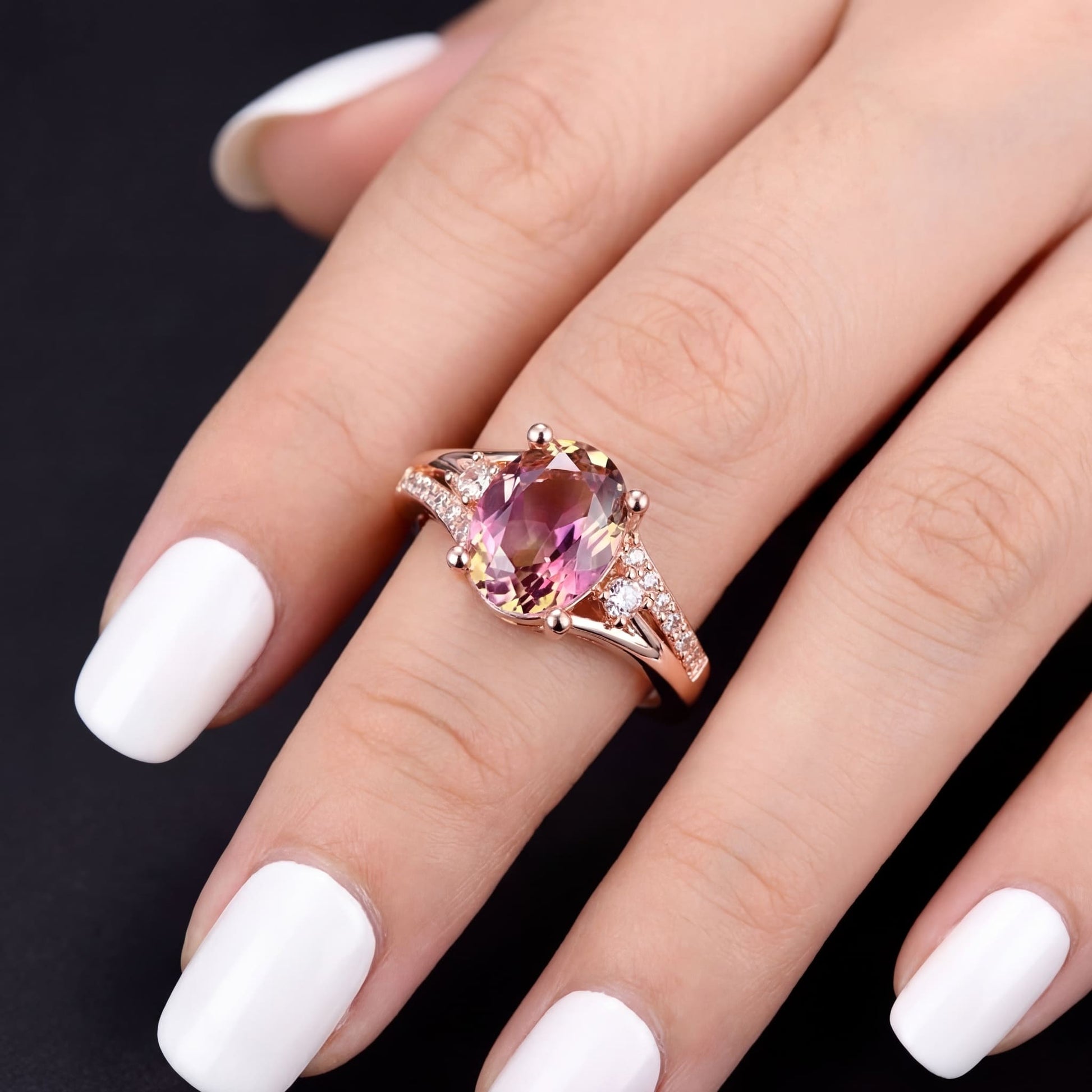 ICED OUT "ROSE CRYSTAL" RING - ICERAIN JEWELRY