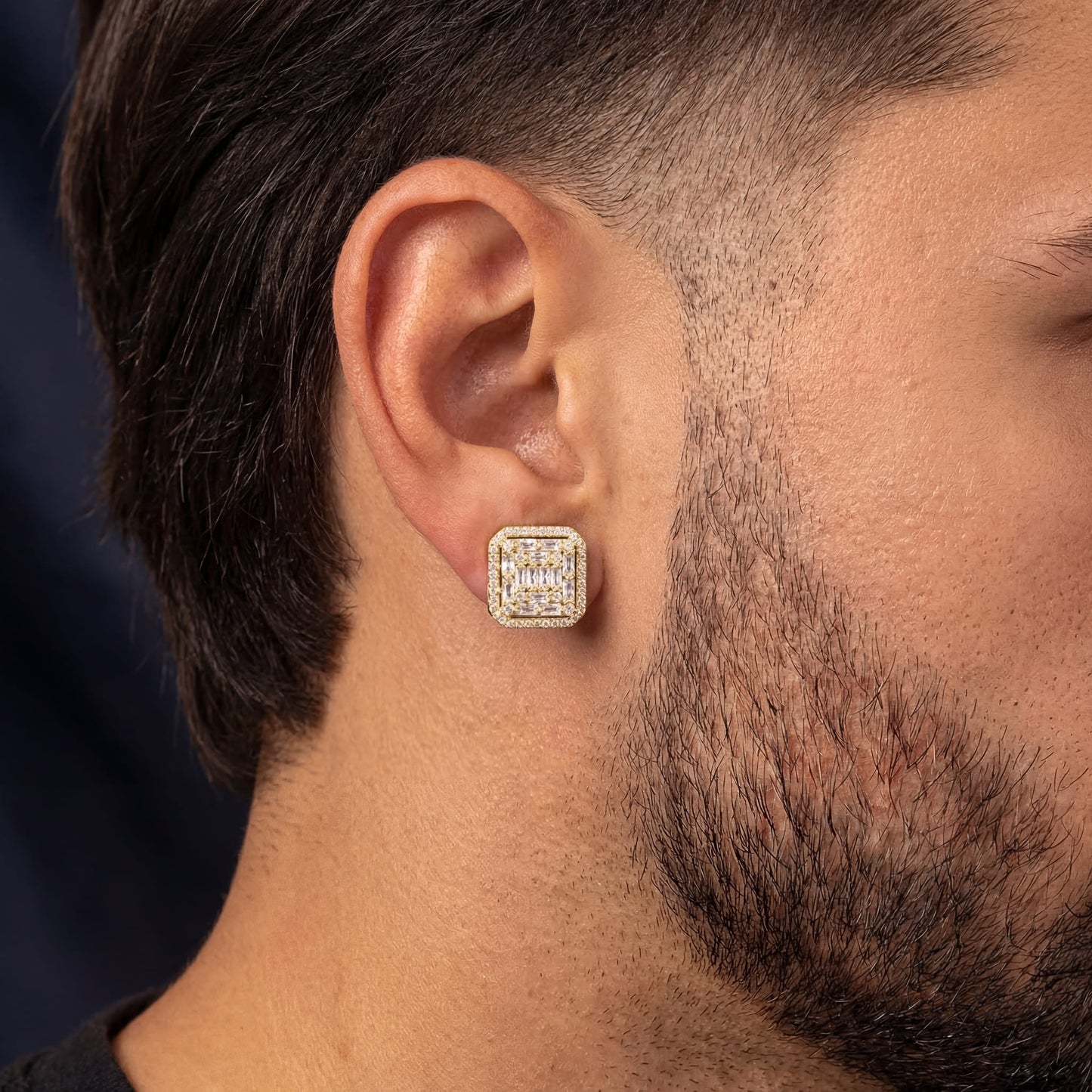 ICED OUT "GOLD PHANTASTICO" OHRRINGE - ICERAIN JEWELRY
