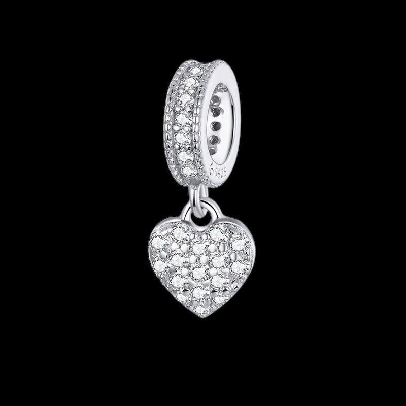 ICED OUT 925S SILVER "HEART" CHARM - ICERAIN JEWELRY
