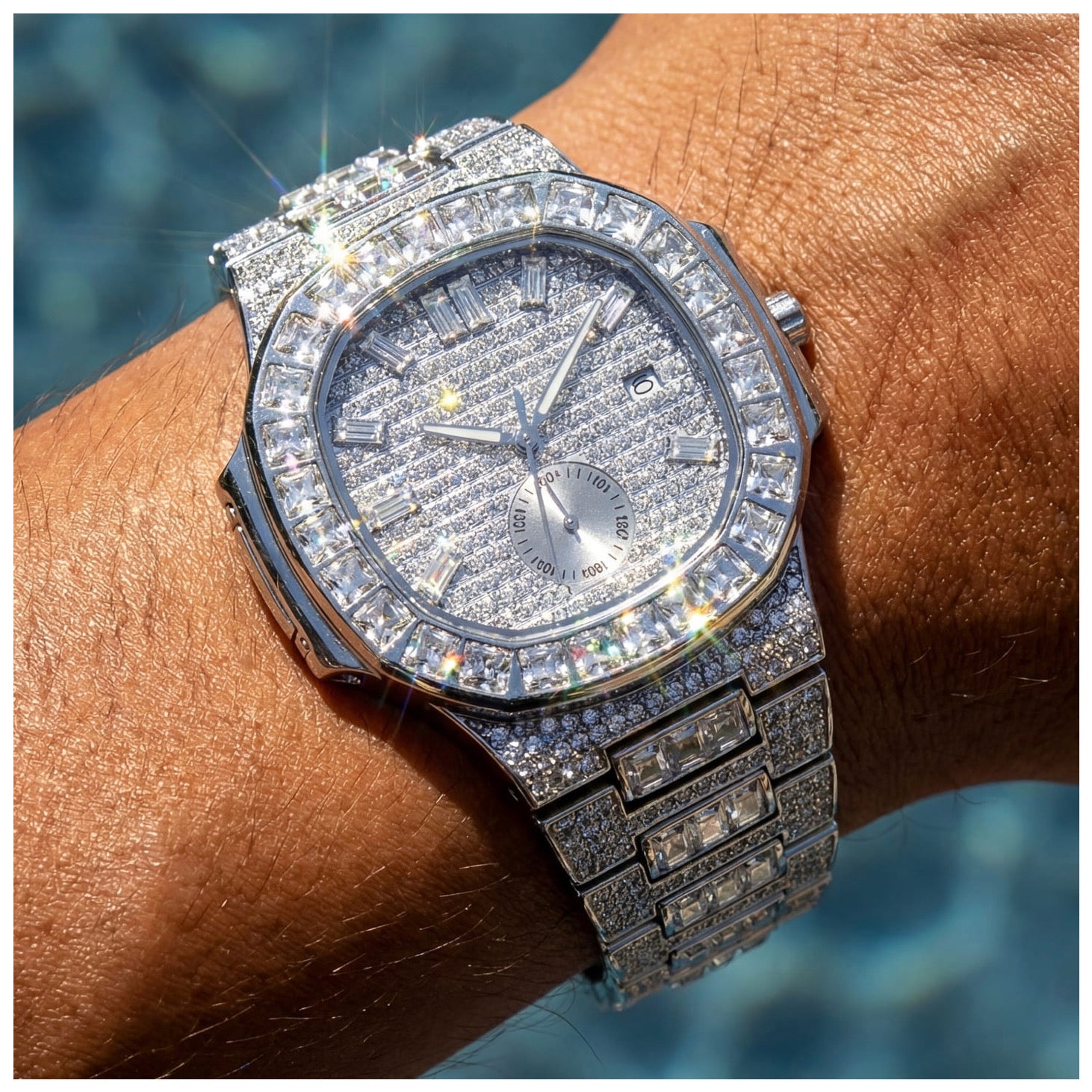 ICED OUT "FRACONO" UHR - ICERAIN JEWELRY