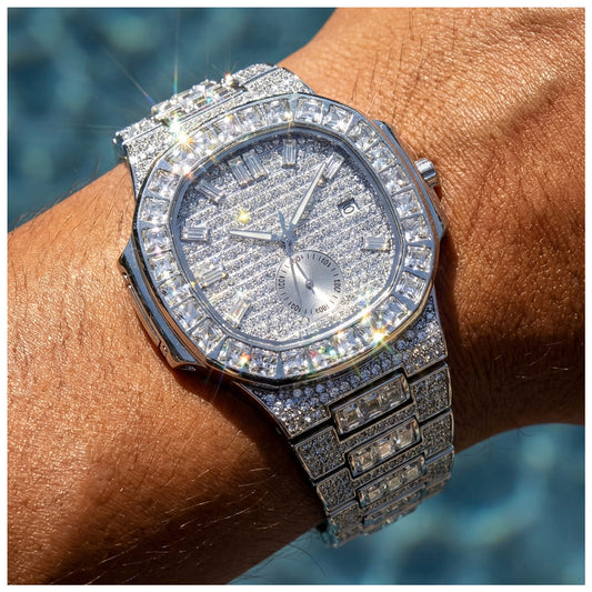 ICED OUT "FRACONO" UHR - ICERAIN JEWELRY