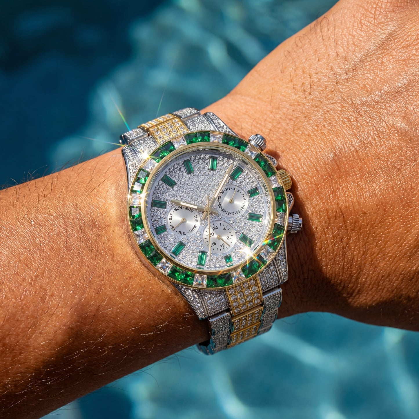 ICED OUT "SOLLINI V2" UHR - ICERAIN JEWELRY