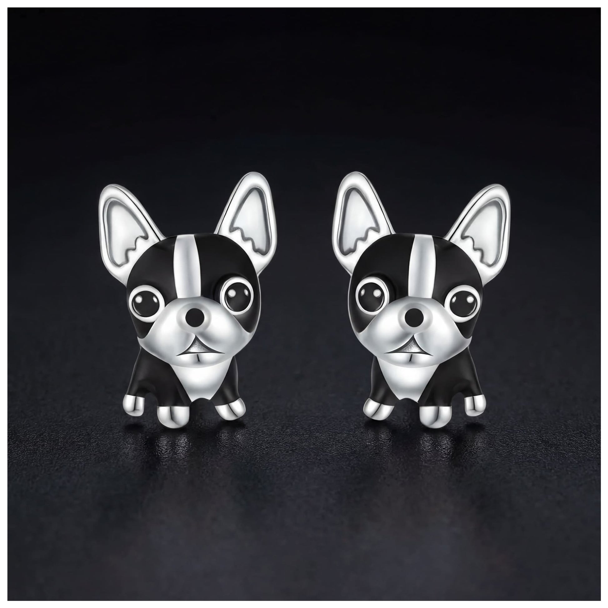925S SILVER "CHIHUAUA" OHRRINGE - ICERAIN JEWELRY