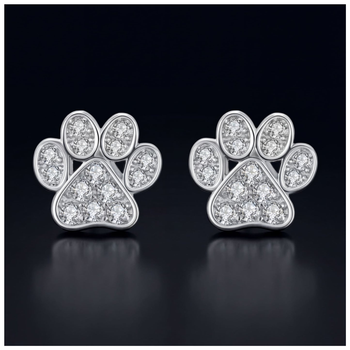 ICED OUT "DOG" OHRRINGE - ICERAIN JEWELRY
