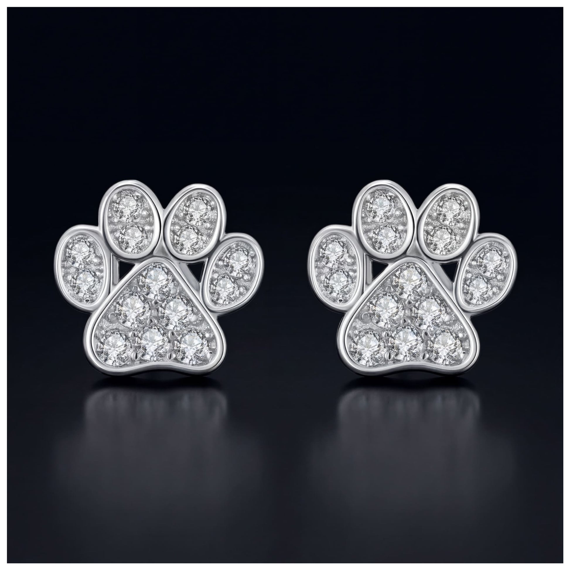 ICED OUT "DOG" OHRRINGE - ICERAIN JEWELRY