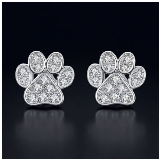 ICED OUT "DOG" OHRRINGE - ICERAIN JEWELRY