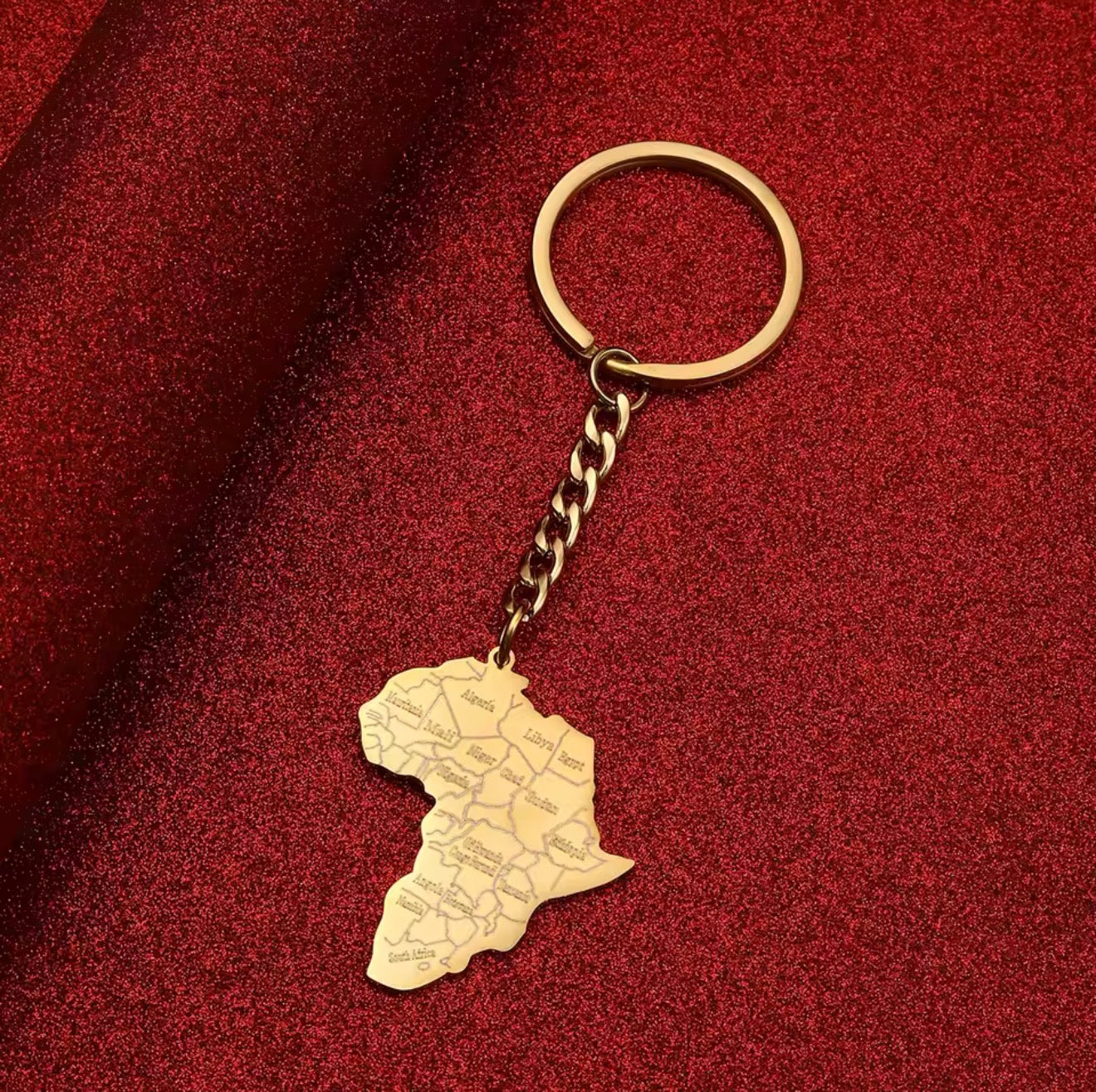 EDELSTAHL "AFRICA V2" SCHLÜSSELANHÄNGER - ICERAIN JEWELRY