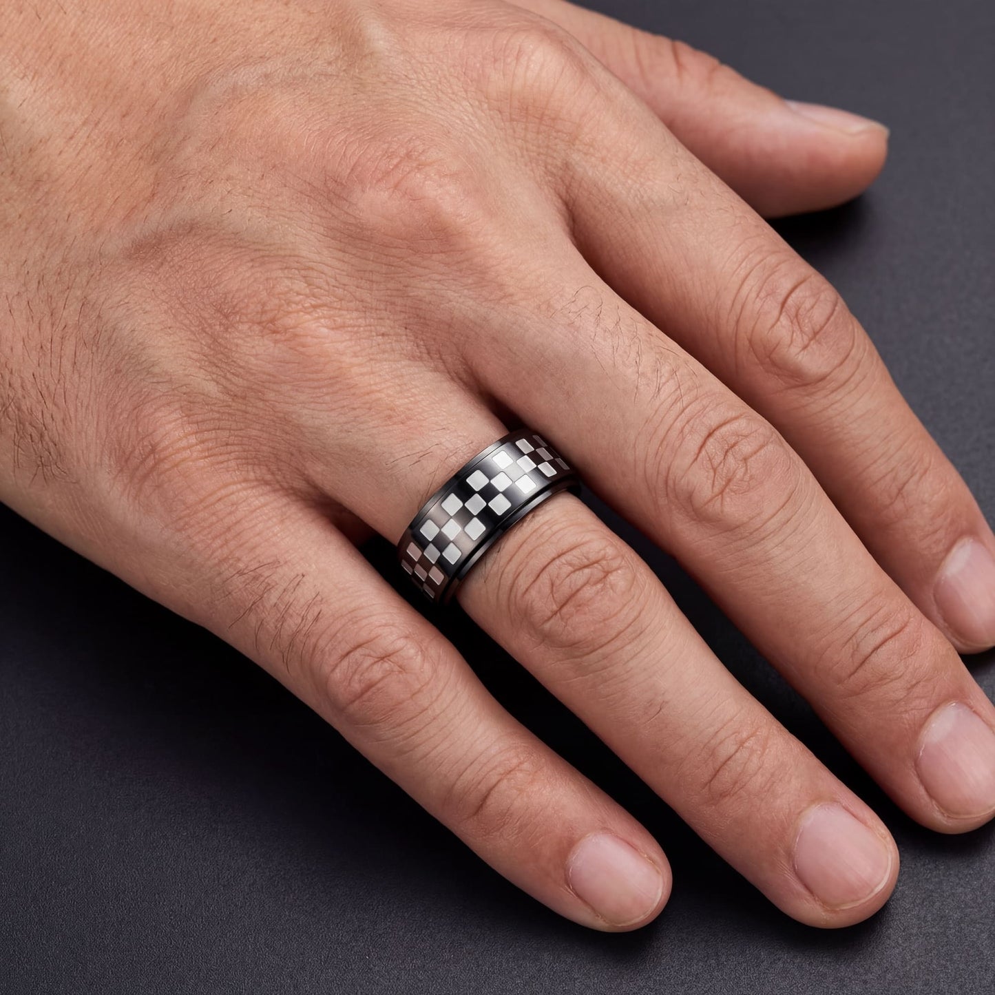 EDELSTAHL "RACE" RING - ICERAIN JEWELRY