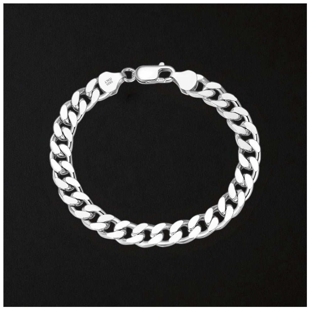 925S SILVER "CUBAN" ARMBAND [PREMIUM VERSION] - ICERAIN JEWELRY