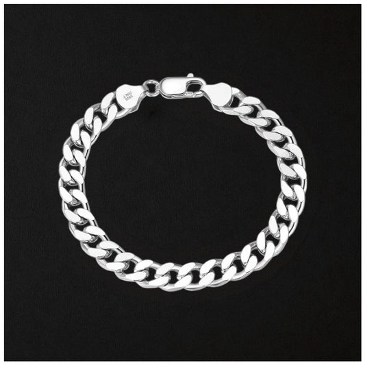925S SILVER "CUBAN" ARMBAND [PREMIUM VERSION] - ICERAIN JEWELRY