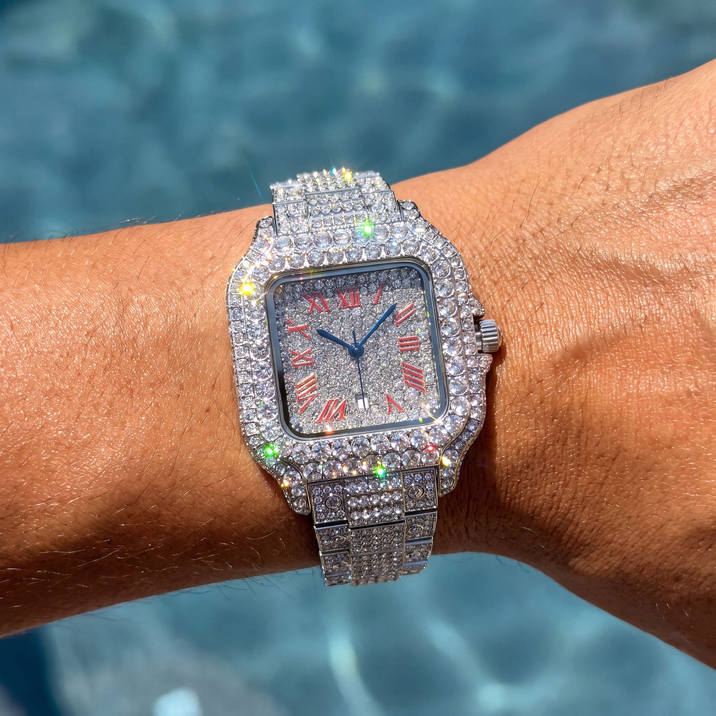 ICED OUT "PIAZZA V6" UHR