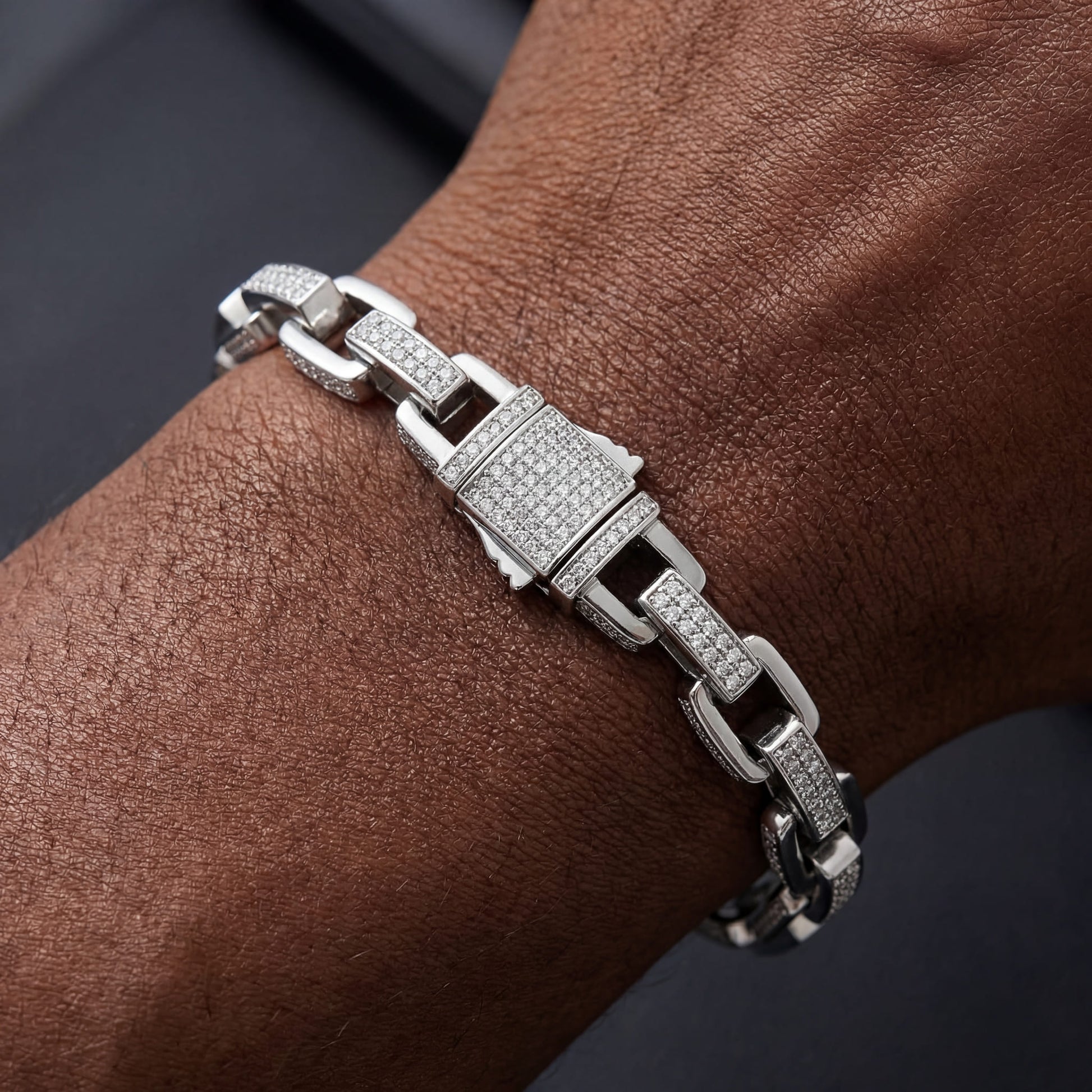 ICED OUT 8MM "ICEBOX" ARMBAND - ICERAIN JEWELRY