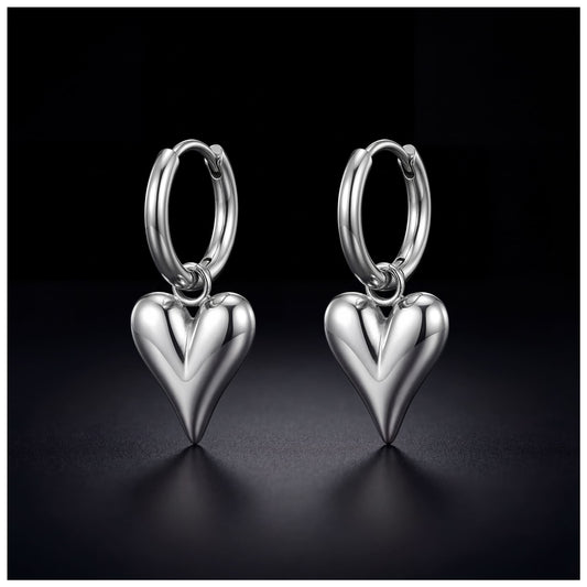 EDELSTAHL "HEART V2" OHRRINGE - ICERAIN JEWELRY