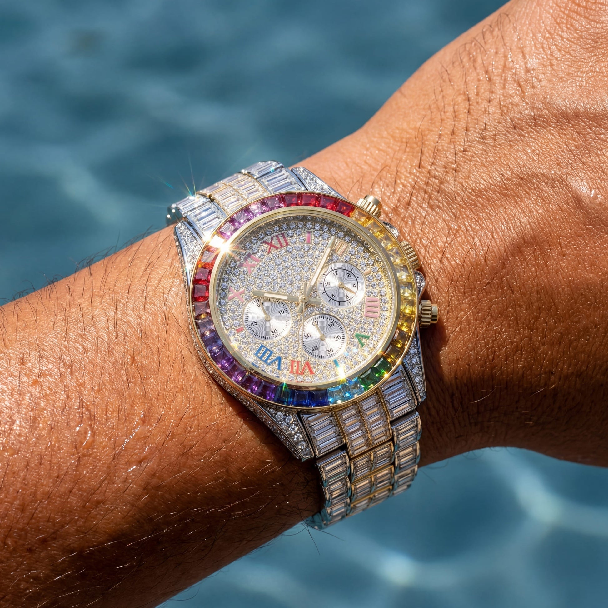 ICED OUT "MOSAIC V2" UHR - ICERAIN JEWELRY