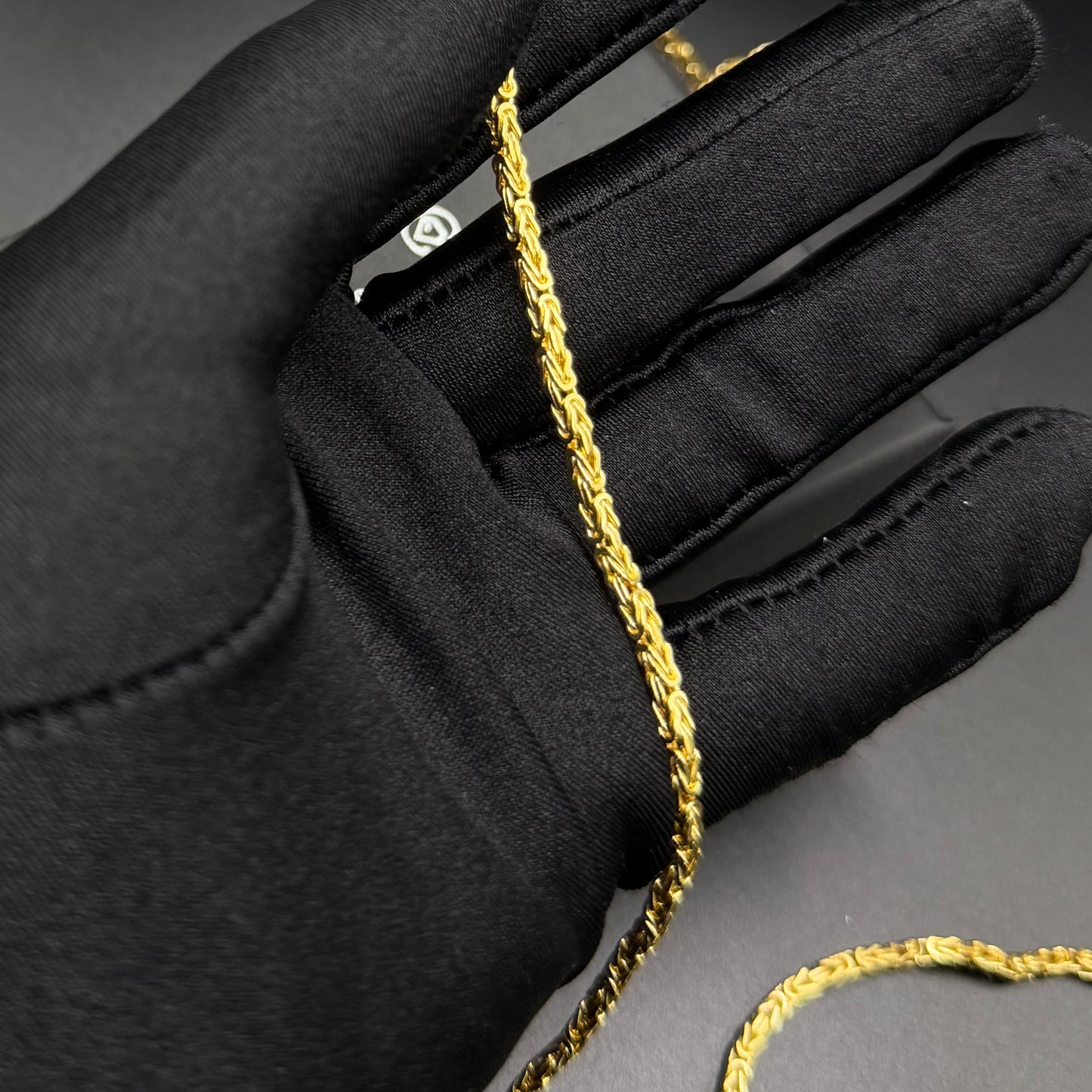 925S SILVER 18K GOLD 2,5MM "KING" KÖNIGSKETTE - ICERAIN JEWELRY