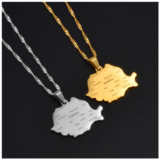 EDELSTAHL "ROMANIA V2" LÄNDERKETTE - ICERAIN JEWELRY