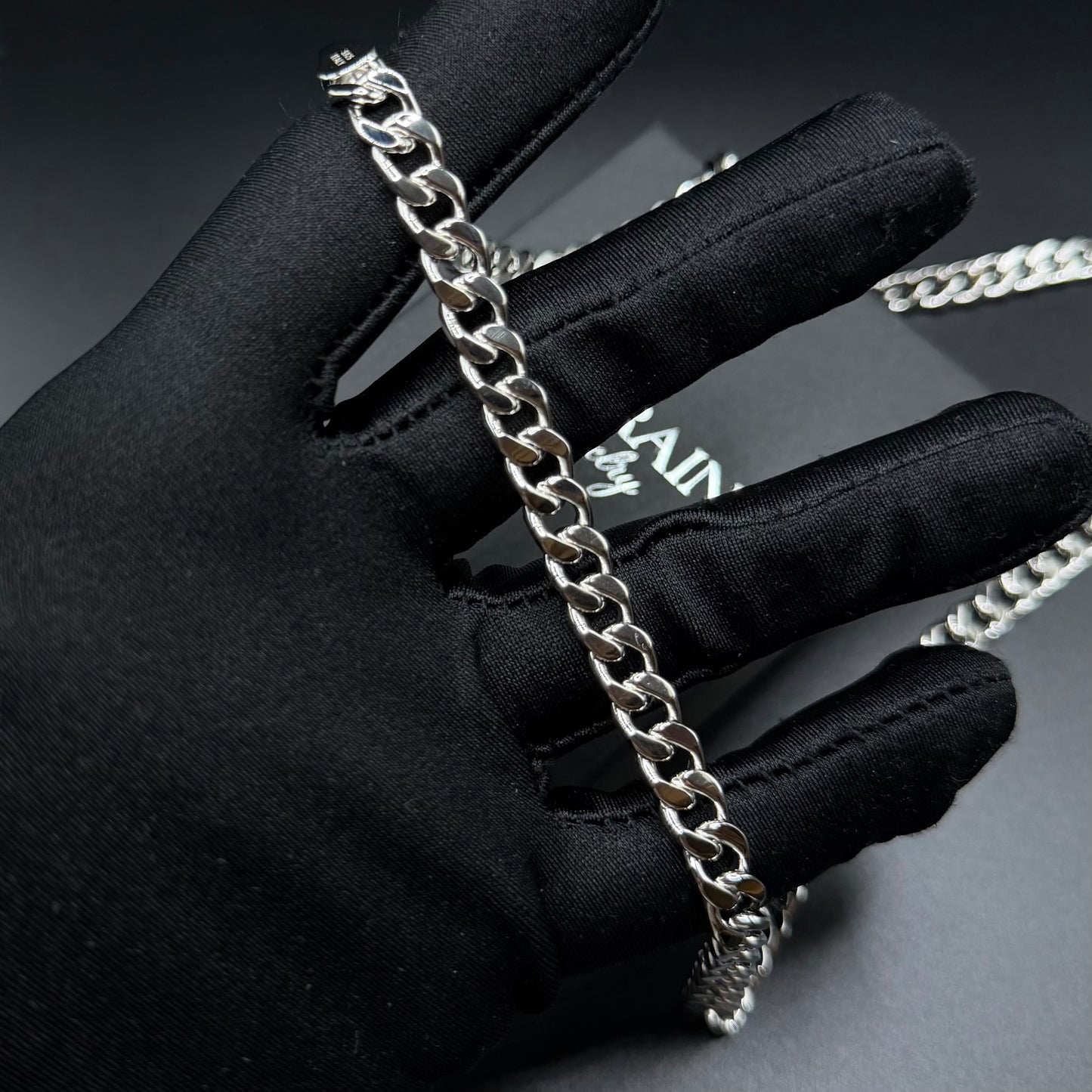 925S SILVER "CUBAN" KETTE - ICERAIN JEWELRY