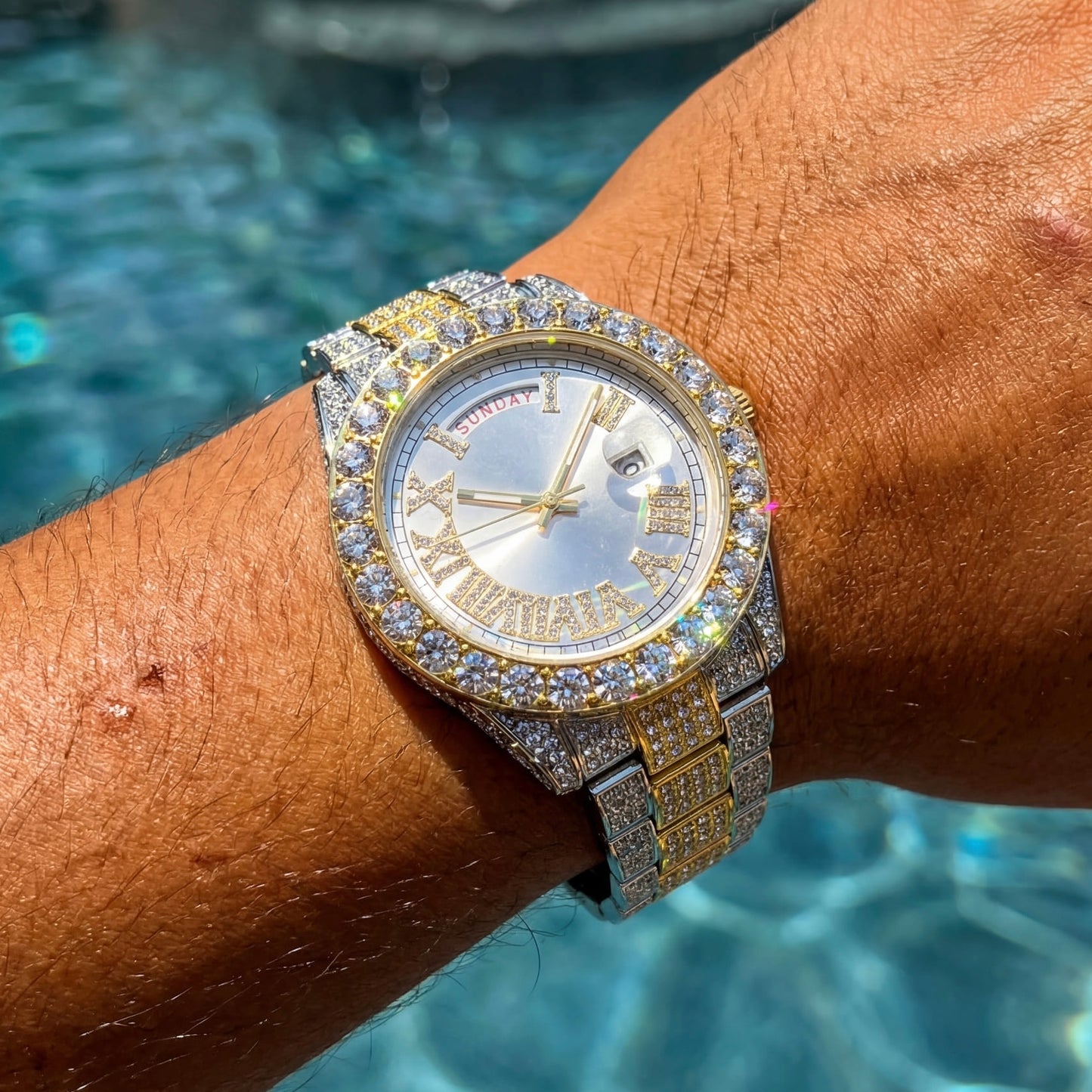 ICED OUT "LEHMING" UHR - ICERAIN JEWELRY